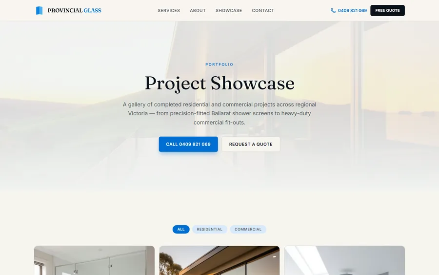 A filterable project gallery built on the platform